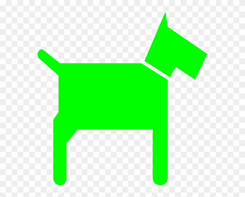 Green Dog Clip Art - Sign #201425