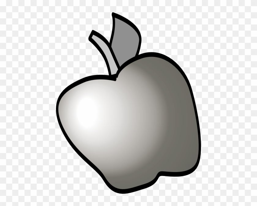 Apple Clipart Gray - Clip Art #203355