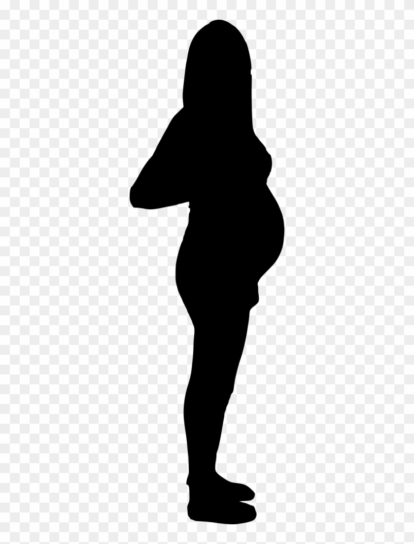 Pregnant Woman Silhouette Free Clip Art - Mother Shadow Clipart #203785