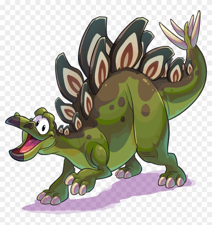 Stegosaurus Clipart Green Item - Dinosaur Png Club Penguin #1269794