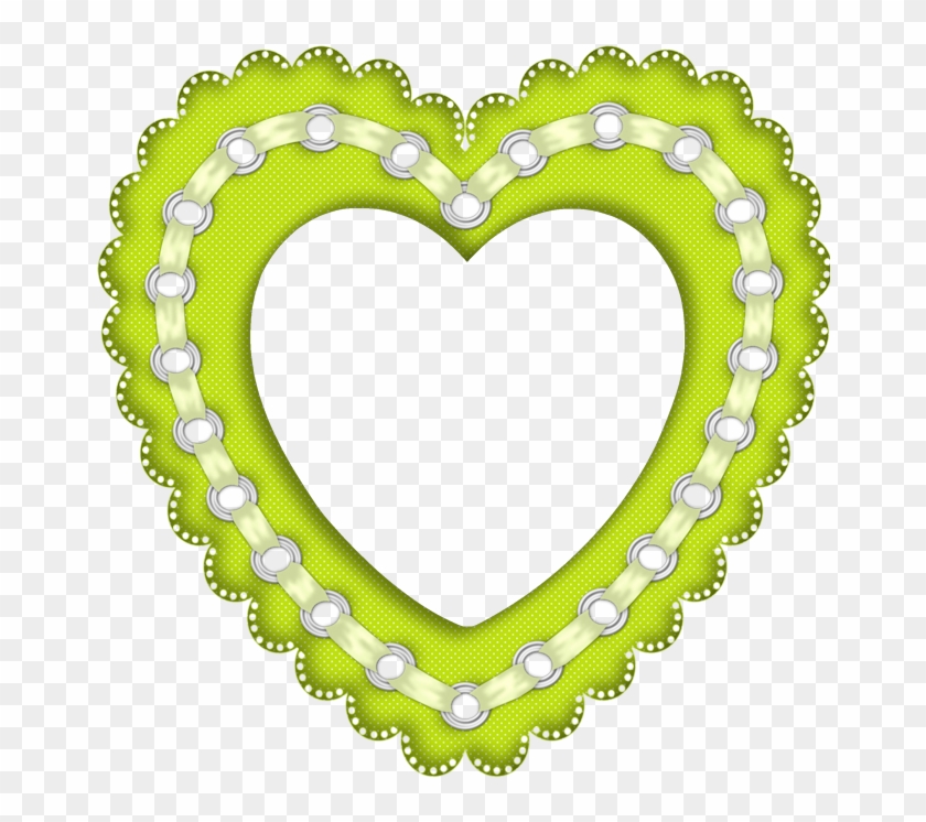 Hearts ‿✿⁀♡♥♡❤ - Green Heart Picture Frame #1274961