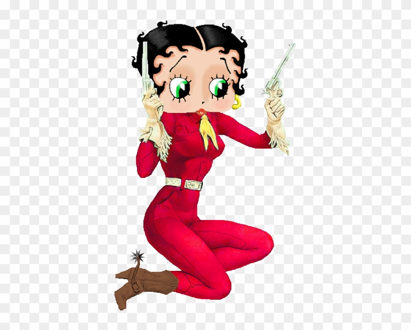 Betty Boop As Annie Oakley - Vargas Cowgirl - Free Transparent PNG Clipart  Images Download