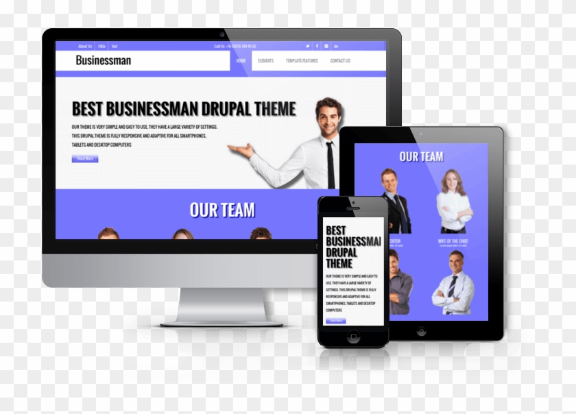 Free Corporate Drupal Theme - Businessman Corporate Drupal Theme Free #1275624