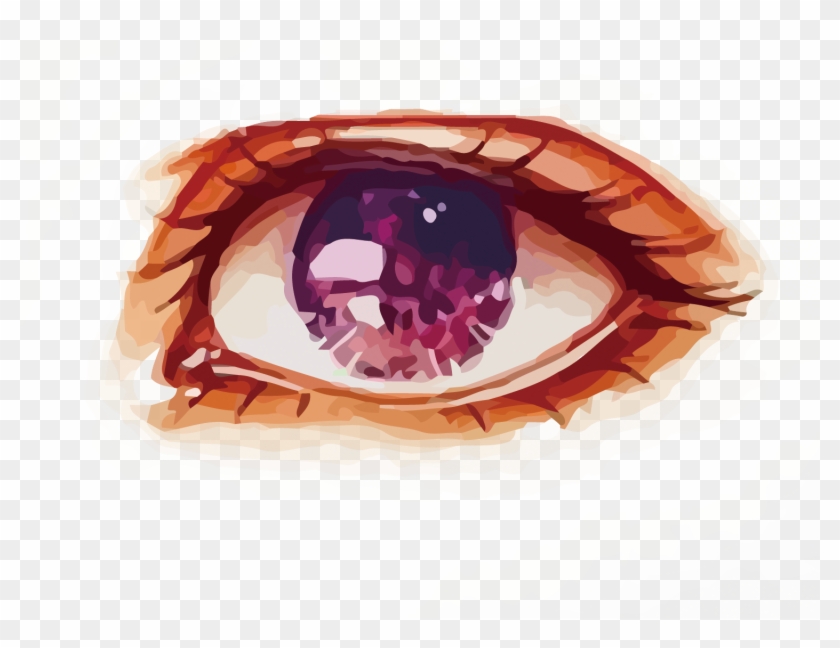 Watercolor Painting Eye - Amethyst #1276903