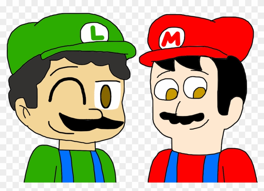 Marcospower1996 Admin2845 And Me As Mario And Luigi - Cartoon #1277562