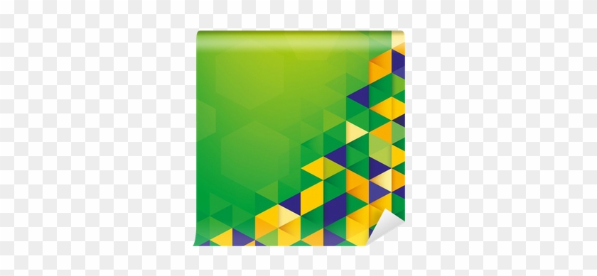 Abstract Background Brazil Flag Concept Wall Mural - Background Brazil #1279940