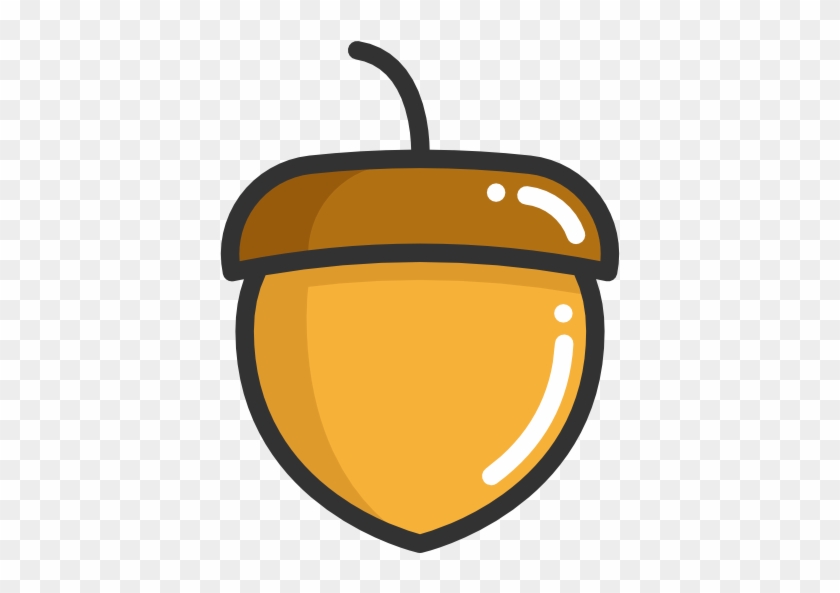 Acorn Free Icon - Nozes Desenho Png #1283011