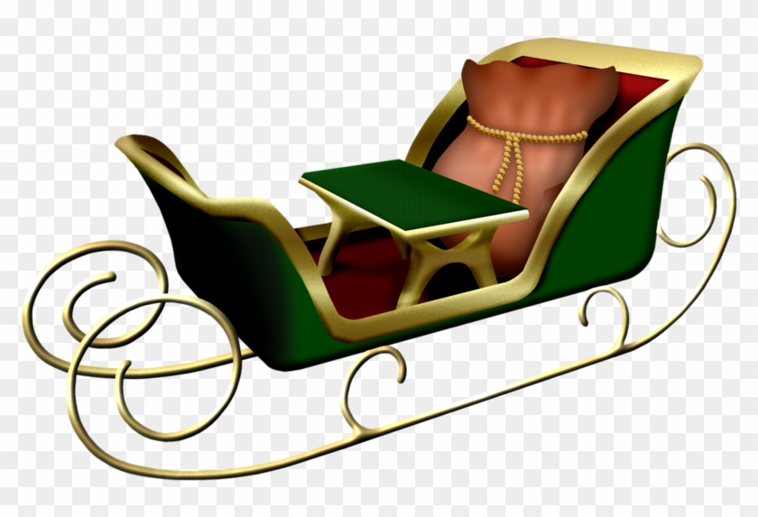 Santa Sleigh Png - Sled #1283839