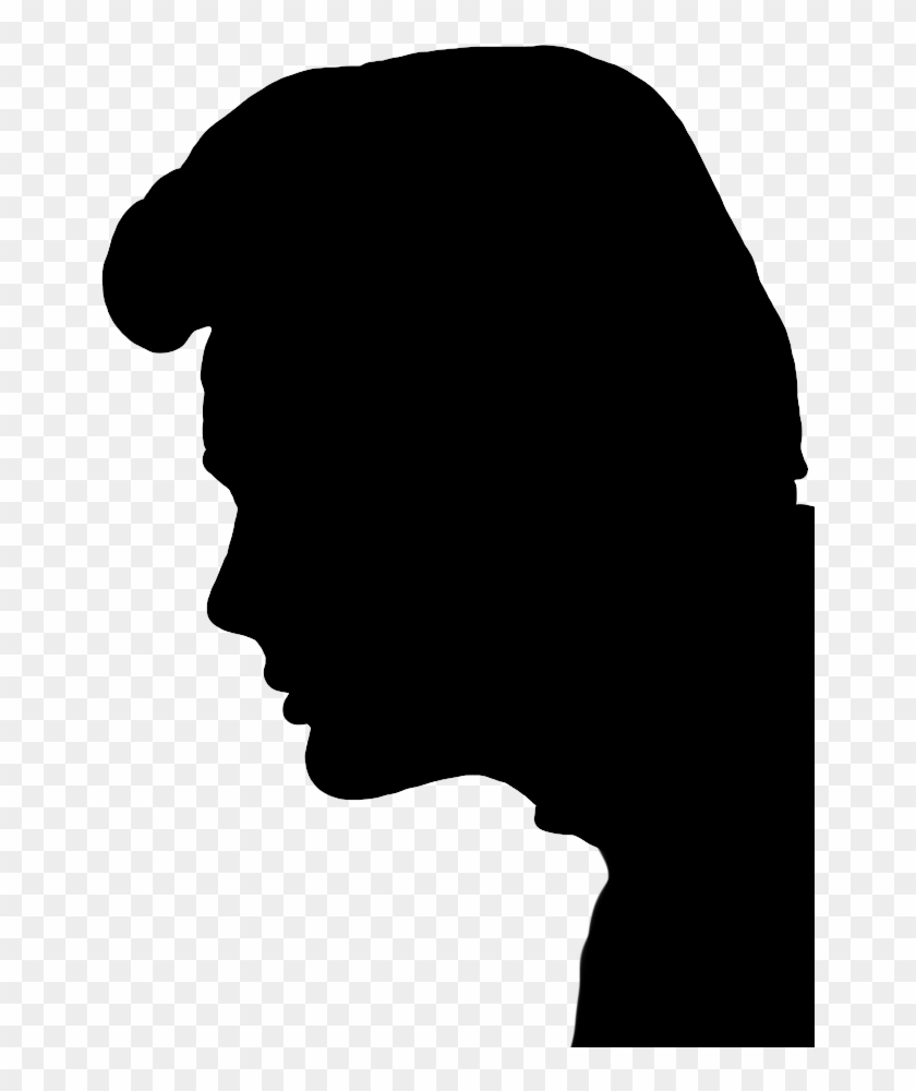 young man silhouette profile