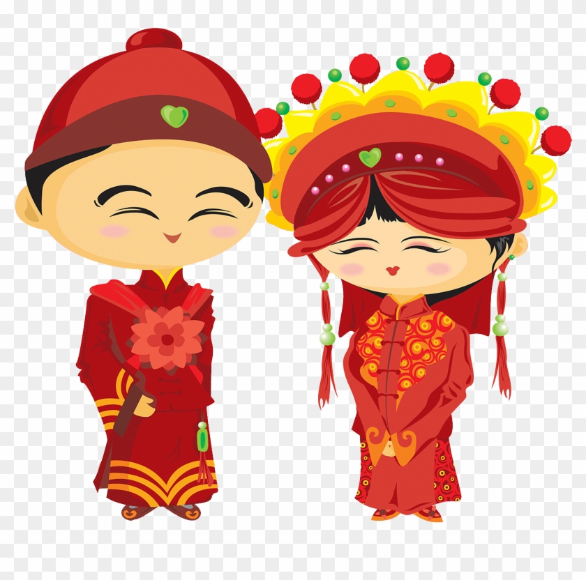 Wedding Bridegroom Chinese Marriage Illustration - Chinese Wedding Illustration #1285141