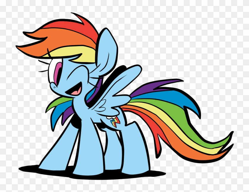 A Happy Rainbow Dash By Joeywaggoner - Television #1286321