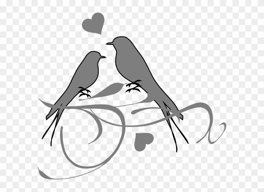 This Free Clip Arts Design Of Birds On A Branch - Png Love Birds Hd #1286680