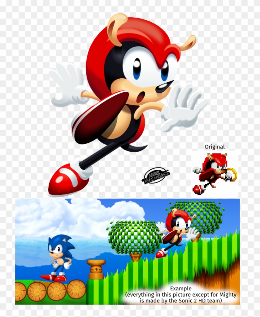 Mighty the Armadillo in Sonic the Hedgehog 2 (Genesis) - Longplay