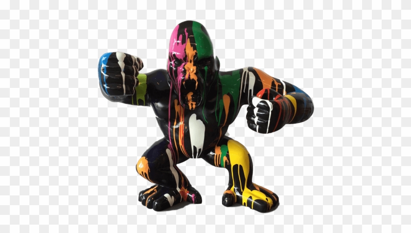 King Kong En Résine Design Peinture Trash - Gorilla #1289796