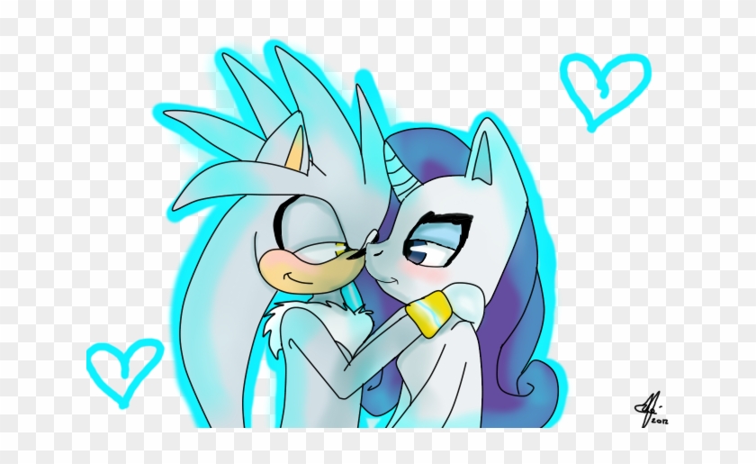 Silver The Hedgehog And Rarity - Silver The Hedgehog And Rarity #1290771