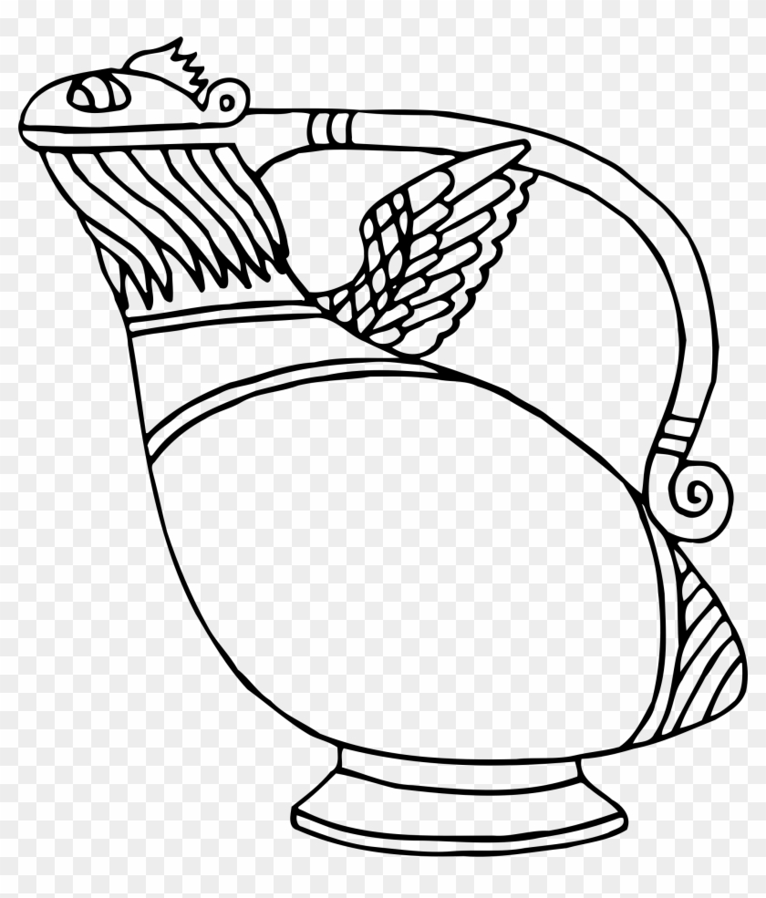 Египетская ваза раскраска