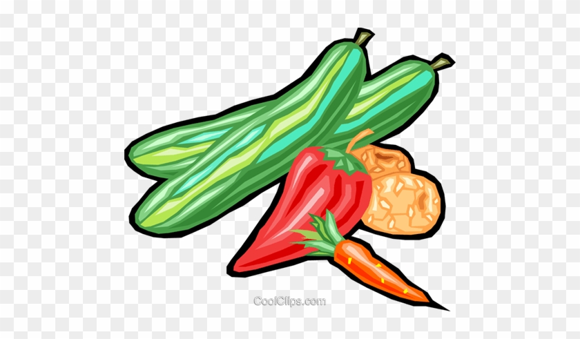 Assorted Vegetables Royalty Free Vector Clip Art Illustration - Clip Art #1291860