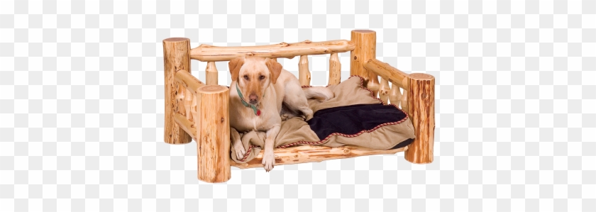 Fireside Lodge Furniture Cedar Log Dog Bed - Fireside Lodge Traditional Cedar Log Dog Bed #1292602