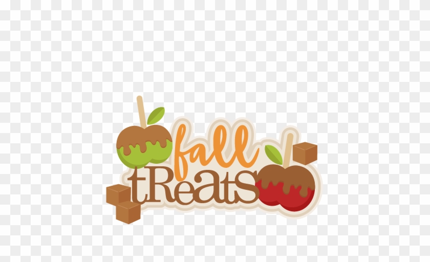 Fall Treats Title Svg Scrapbook Cut File Cute Clipart - Fall Snacks Clip Art #1294076