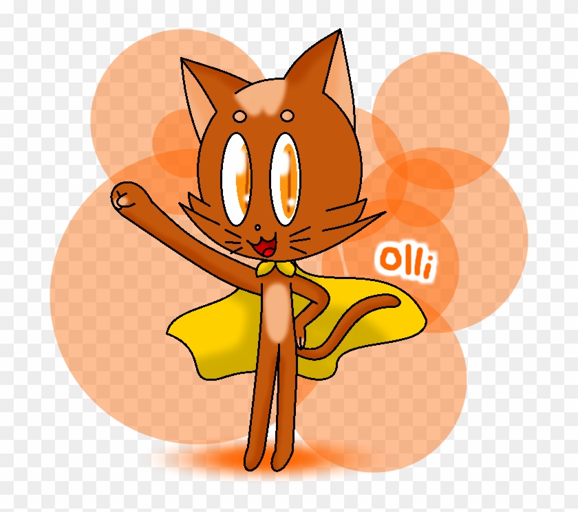 Olli Is A Brown Tabby Cat With Orange Eyes, He Also - Cartoon #1298300