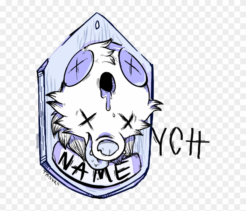 Head Shot Badge Ych [ota, Unlimited Slots] By Lil-tanukii - Cartoon #1301135