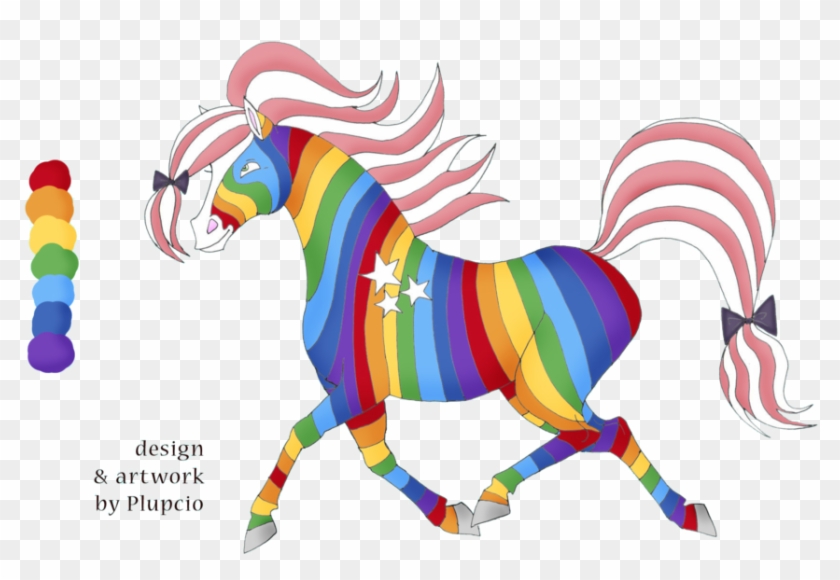 Rainbow Horse Closed By Vampiralady - Racinbow Horse #1302240