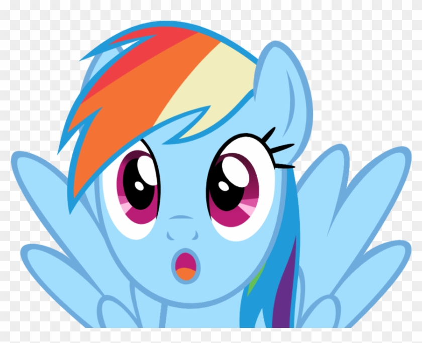 Surprised Rainbow Dash By Iamthegreatlyra - Friendship Is Magic Rainbow Dash #1303143