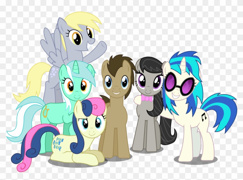 Let The Background Mane 6 Remind You By Sketchmcreations - My Little Pony Friendship Is Magic Hair #1304106