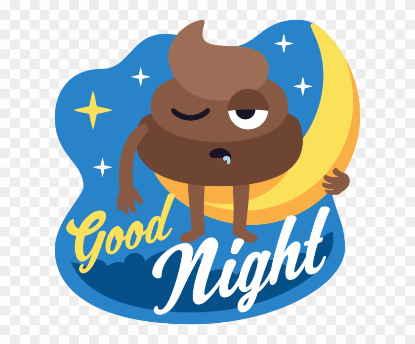Stickers By Emojione Messages Sticker-10 - Emoji Poop Good Night 11 Oz Ceramic Mug #1305785