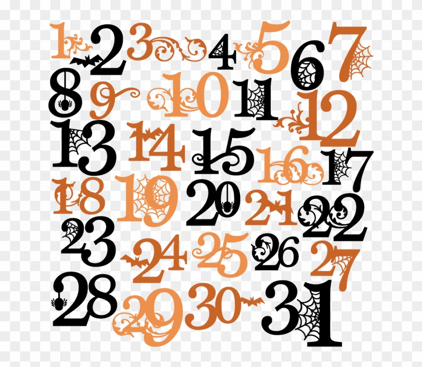 Download Halloween Numbers Svg Cutting Files Halloween Svg Cuts Halloween Numbers Clipart Free Transparent Png Clipart Images Download