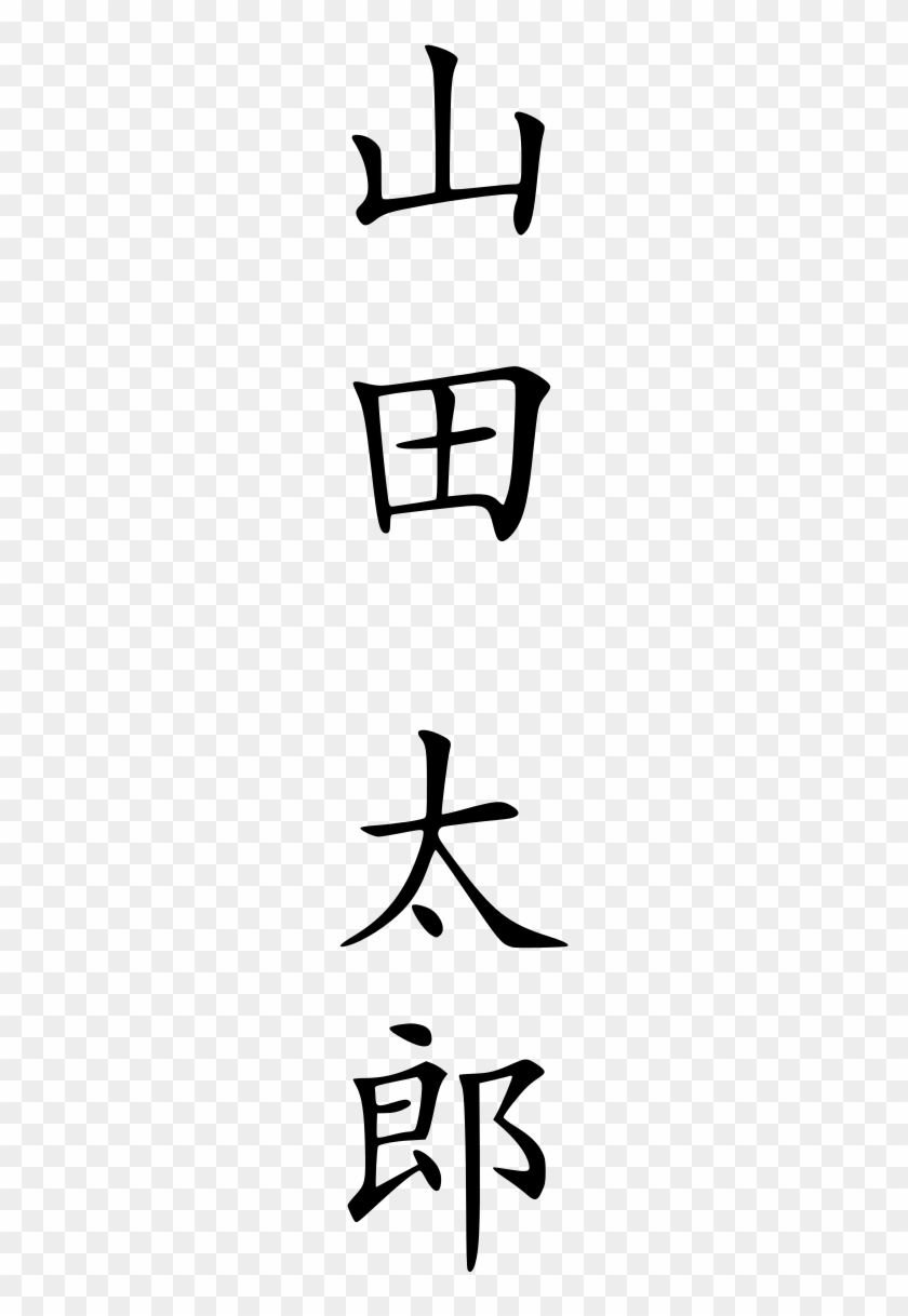 Yamada Tarō , A Japanese Placeholder Name (male), Equivalent - Write John In Japanese #1306141