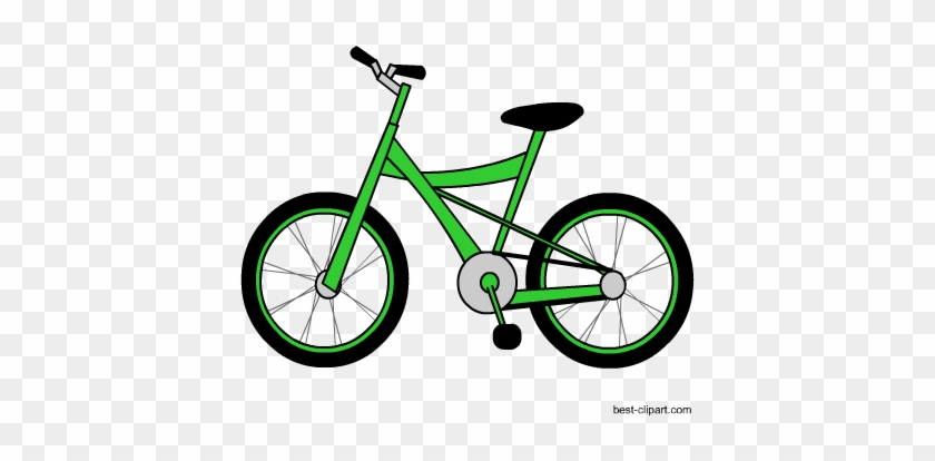 Green Bicycle Free Clip Art Image - Clip Art #1308311