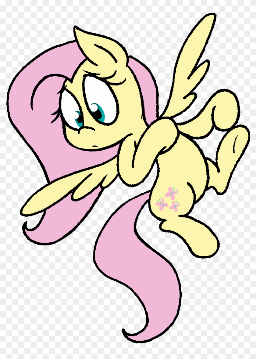 Strangiesleepy, Floating, Fluttershy, Looking At Something, - Cartoon #1308495