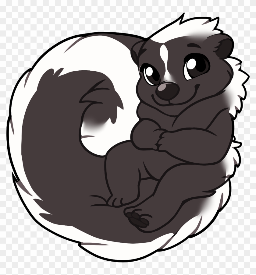 Furvilla Skunk - Sticker - Cat Yawns #1308618