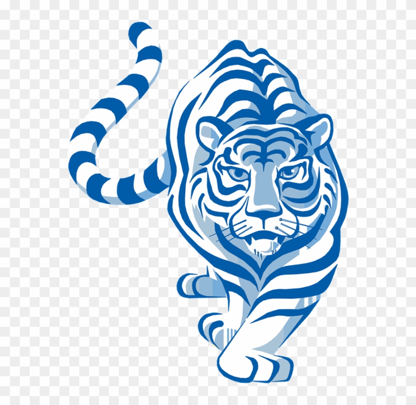 Blue Tiger Esport Mascot Vector Logo Stock Vector | Adobe Stock