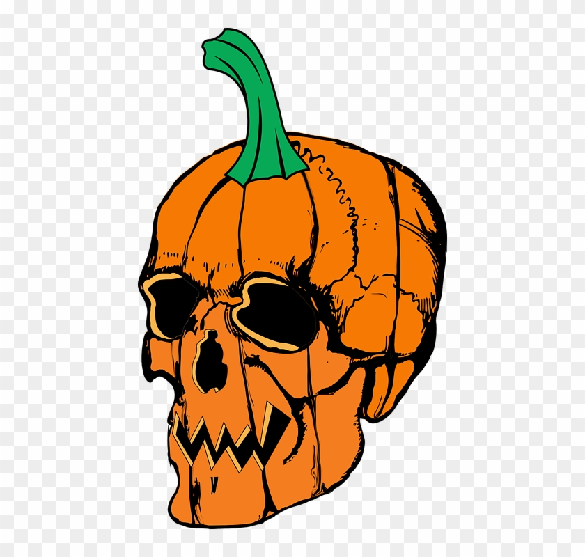 Halloween Skull Pumpkin Scary Spooky Horror Skull Pumpkin Tshirts Halloween Tees Basic Tees Free Transparent Png Clipart Images Download - roblox pumpkin face t shirt