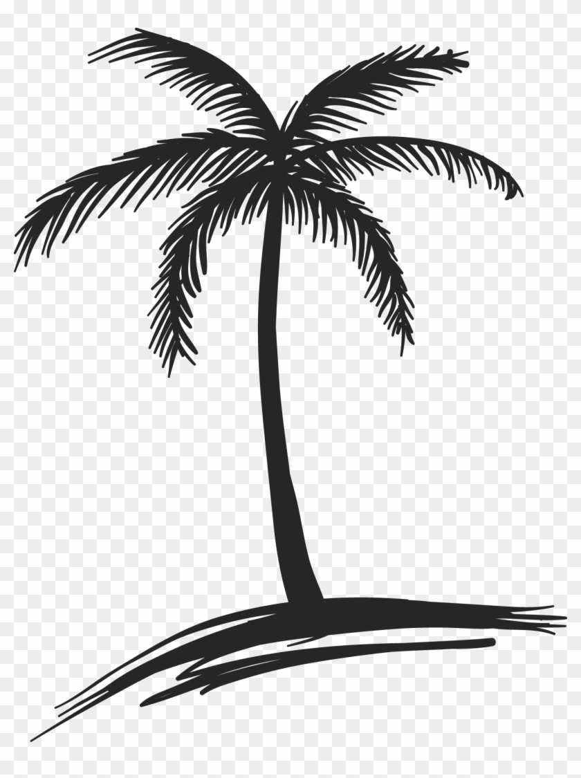Easy Simple Coconut Tree Drawing Transparent PNG - 1200x630 - Free Download  on NicePNG