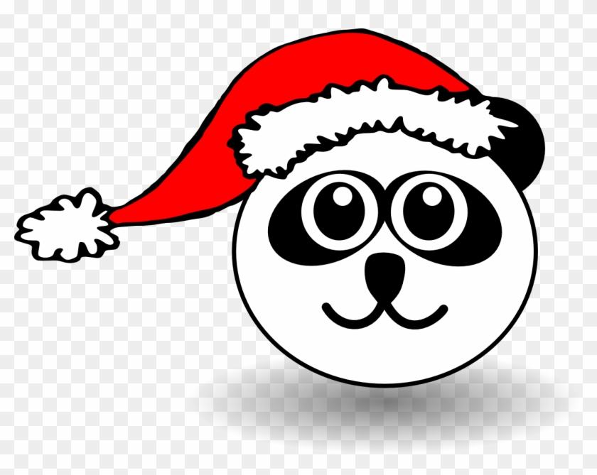 Clip Art Details - Panda Christmas Coloring Pages #32563