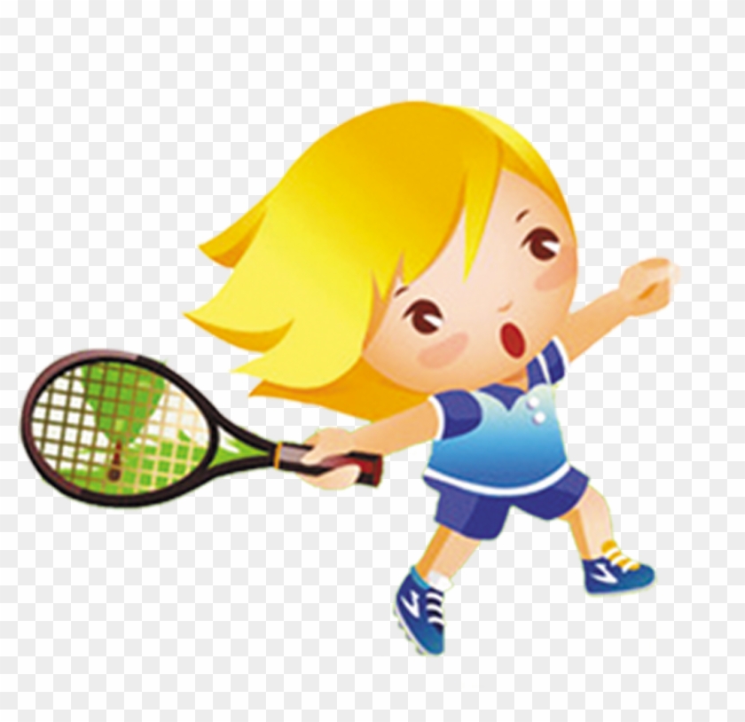 Tennis Girl Badminton Clip Art - Tennis Girl Badminton Clip Art #205625