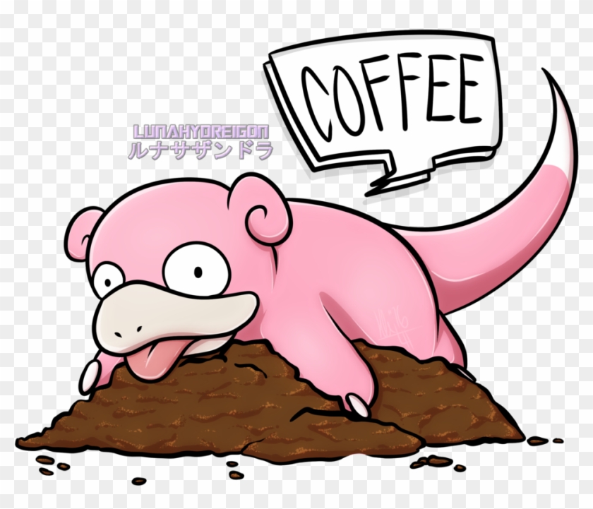 Slowpoke's Coffee Beans By Lunahydreigon - Cartoon #205796