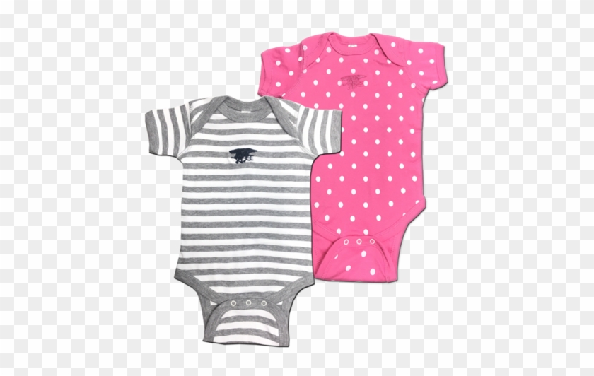 Rabbit Skins Infant Trident Baby Onesie - Polka Dot #1310154