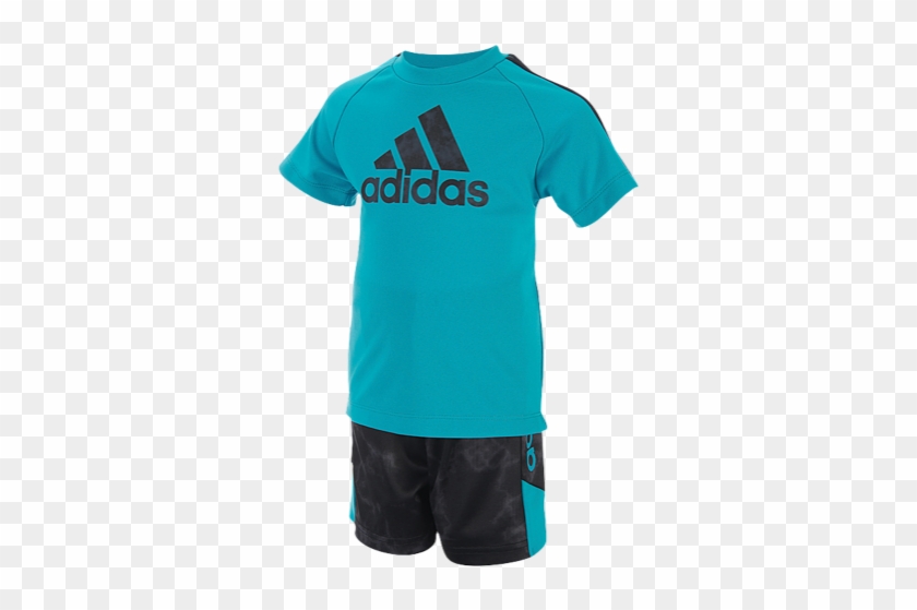 85%off Adidas Smoke Screen Shorts Set Boys Infant Casual - Adidas #1310713