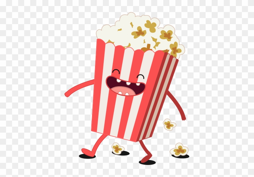 Pin Movie Popcorn Clipart No Background - Single Popcorn Animated Png
