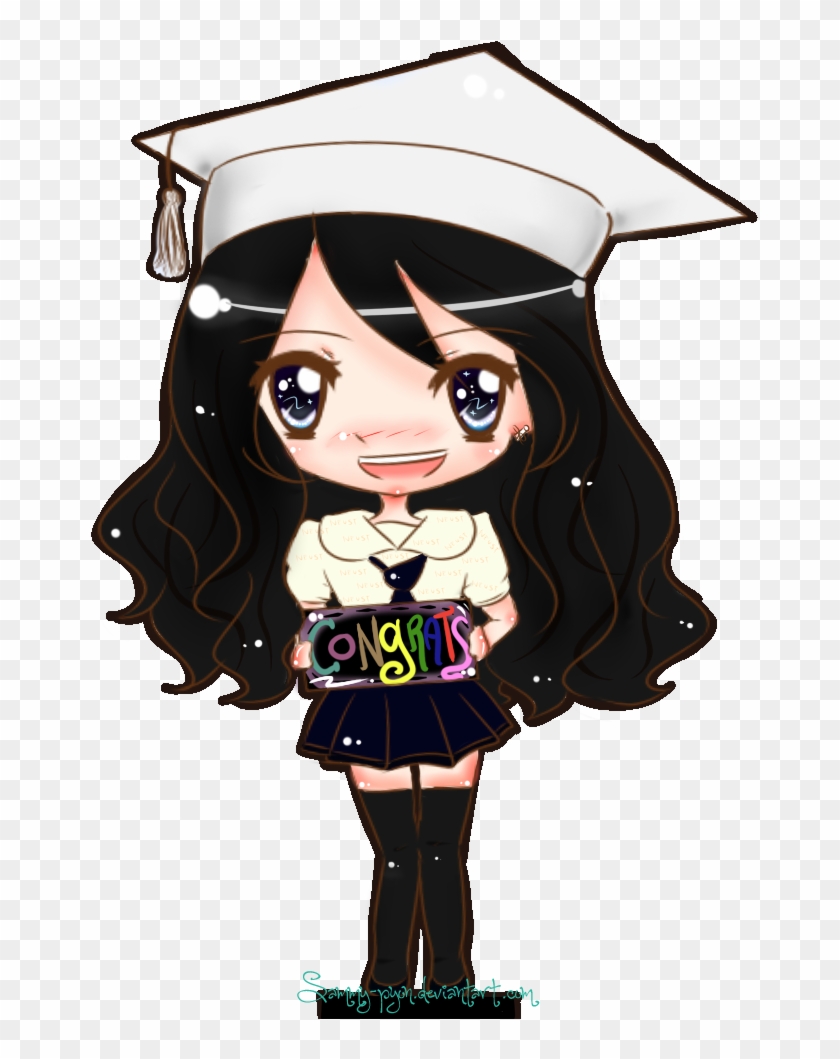 Chibi Anime Graduation Ceremony Drawing Art - Graduation Chibi #1312605