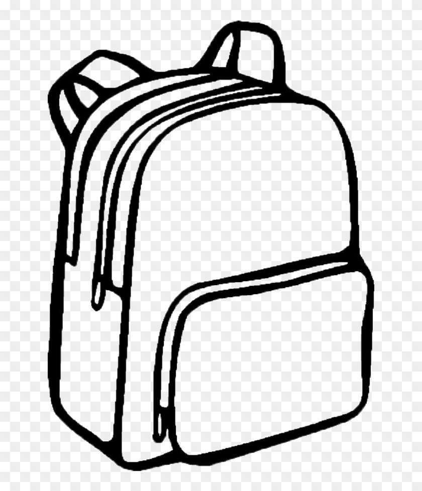 school bag drawing