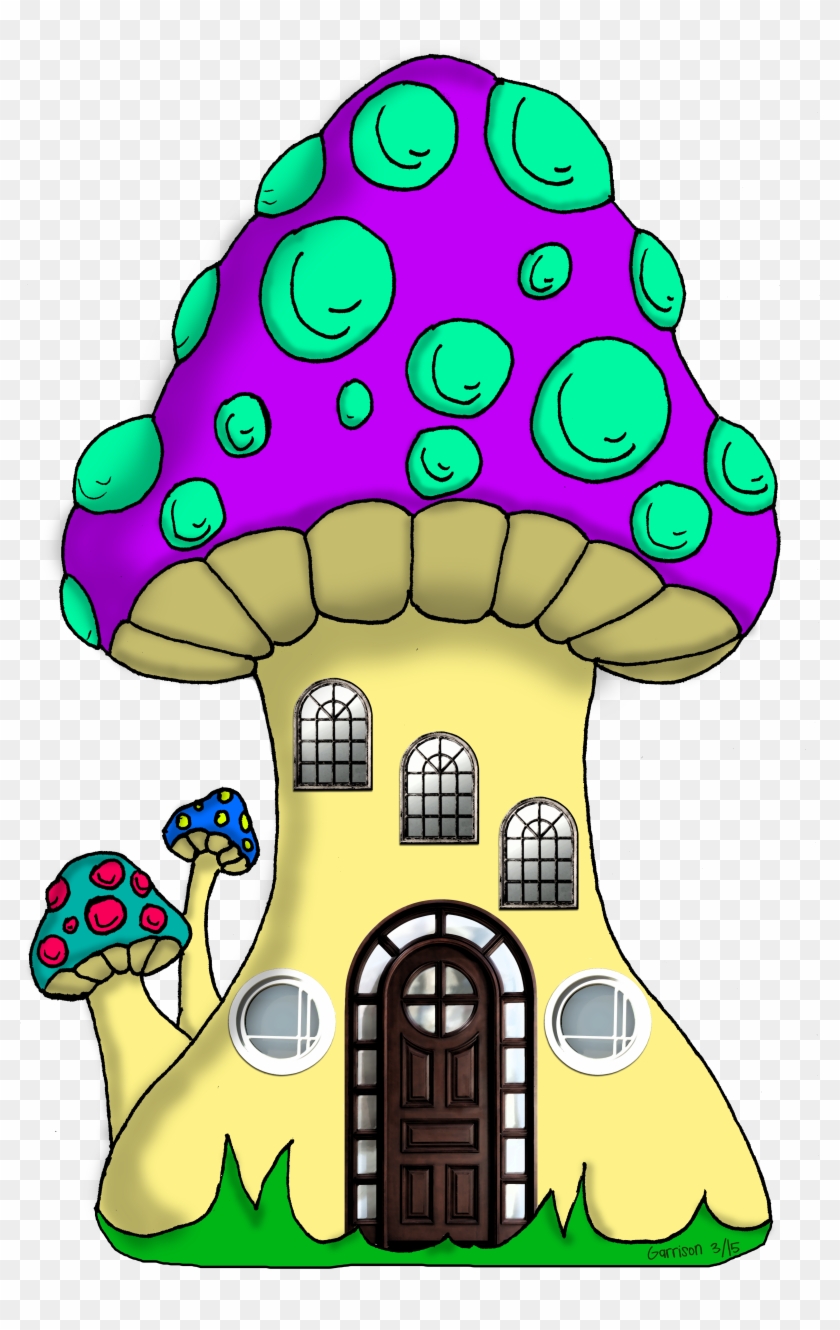 Little Mushroom Hut - Cartoon #1313024