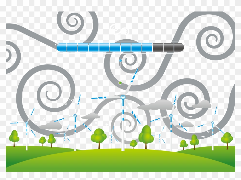 Wind Power Clip Art - Graphic Design #1314078