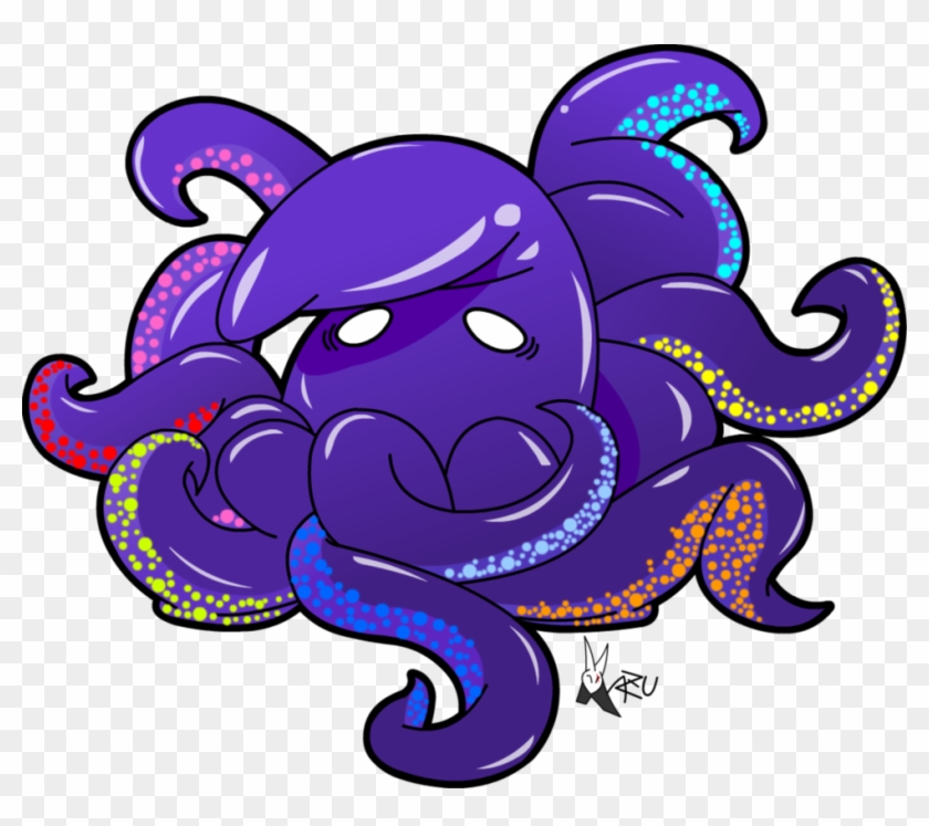 Kawaii Octopus By Kaji-zu - Cartoon #1314393