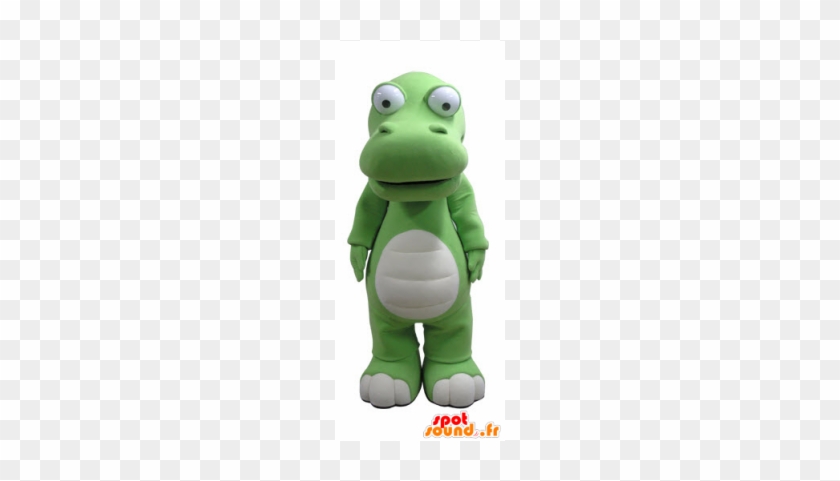 New Green And White Crocodile Mascot, Giant - White #1318242