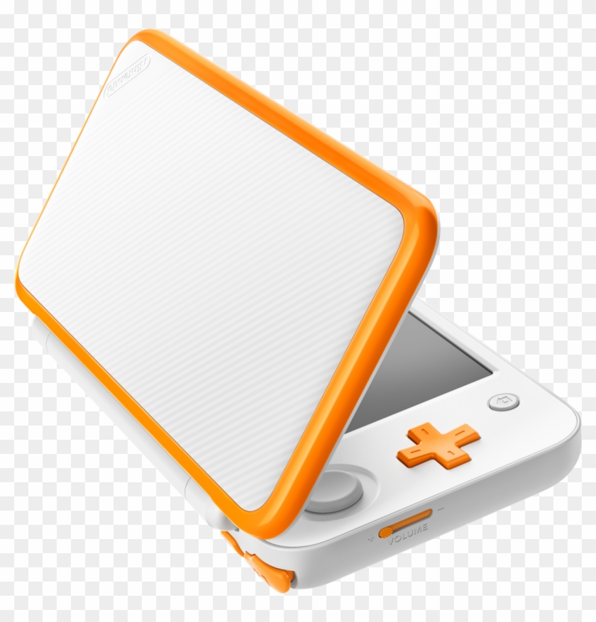 White Orange New Nintendo 2ds Xl To Be Released In New Nintendo 2ds Xl White Orange Free Transparent Png Clipart Images Download - can you play roblox on nintendo 2ds xl